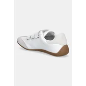 Usnjene superge Steve Madden Flagship bela barva, SM11003816