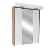 Lapino Ogledalo sa ormaricem Hana 65x88cm, Boja drveta, Beli