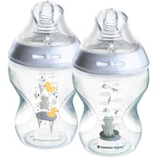 TOMMEE TIPPEE Steklenička - 2 x 260 ml - fantek