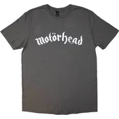 Motörhead Majica Distressed Logo Unisex Charcoal Grey 2XL