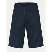 s.Oliver Kratke hlače iz tkanine 2143831 Mornarsko modra Relaxed Fit