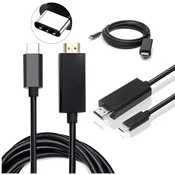 Kabel USB tipa C 3.1 na HDMI 1,8 m Adapter MHL USB-C Adapter