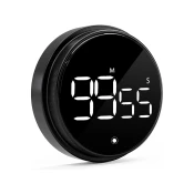 INF Digitalni kuhinjski časovnik, magnetni odštevalnik časa z velikim LED zaslonom Black, (21275507)