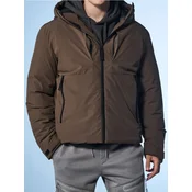 Sinsay - Puffer jakna s kapuljacom - braon