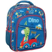 Luna: Must Team dino zaobljen otroški nahrbtnik z 2 predelki 27x10x31 cm