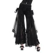 Ženske hlače DEVIL FASHION - Obsidian Enchantress - črne - EPT021