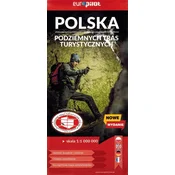 shumee Poljska 1:1.000.000. Zemljevid podzemnih turističnih poti. Euro Pilot