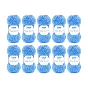 slomart, Zelenadl Baby Dream preja za pletenje/kratkanje, 10 x 50g, 100% poliester, svetlo modra