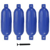 Bokobrani za brod 4 kom plavi 58,5 x 16,5 cm PVC