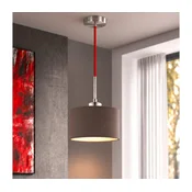 Eglo - LED luster na sajli TUNJA 1xE27/60W/230V O 20 cm braon/crvena