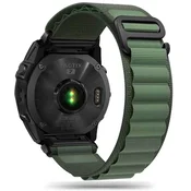 Tech-Protect Najlonski Pro pašček za Garmin Fenix 5/6/6 Pro/7, Temno zelen