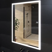 Ogledalo s LED rasvjetom Concepto+ Chloe 60, s odmagljivacem