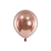Bleščeči baloni rožnato zlato 12 cm – pakiranje 50 kos