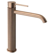 FLAWO Tall Washbasin Mixer Tap, bakreno mat - Baker - Sapho - SOLITER - 72 - Medeninasti - Vzvod - Oblikovanje - 42 - 279 - 180 - 14