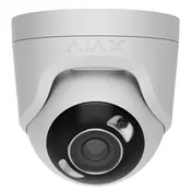 Ajax Systems 126265.197.WH1 Zunanja kupolna kamera TurretCam HL 2.8 mm - bela