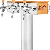 ich-zapfe Schanksäule T Grand 3-leitig - 3 pipe, nerjavno jeklo, kompaktna za bare, (5000216588)