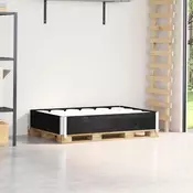 Okvir za palete crni 120 x 60 cm od masivne borovine