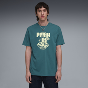 PUMA Graphic Relaxed Breakfast Tee Men, Clothing, Emerald Ice, XL