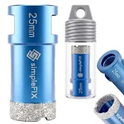 FIX Diamantna žaga za luknje , premer 25 mm, navoj M14, krona za granitne ploščice