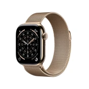 APPLE pametni sat Watch S11 Cellular (42mm), Gold Titanium Case with Gold Milanese Loop