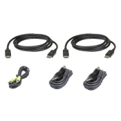 ATEN 2L-7D03UDPX5 KVM kabel Črna 3 m