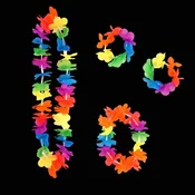 Neon Hawaiian Lei set
