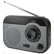 NEDIS prijenosni radio/ AM/ FM/ baterija/ mrežno napajanje/ analogni/ 1,8 W/ izlaz za slušalice/ c