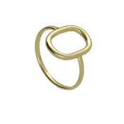 Ženski victoria cruz brava oval gold prsten ( a4353-da )