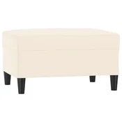 Vidaxl Stolček za noge krem 70x55x41 cm žamet