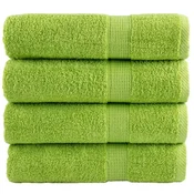 Vidaxl Premium brisače SOLUND 4 kosi zelena 70x140 cm 600 g/m2