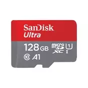 SanDisk Ultra microSDXC 128GB + SD Adapter 100MB/s Class 10 UHS-I
