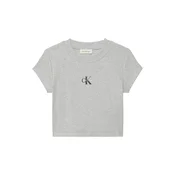 Calvin Klein Jeans Majica siva / roza / crna