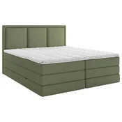 MID.YOU POSTELJA BOXSPRING 160 cm  x 200 cm , tekstil zelena