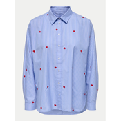 ONLY Bluza ONLNew Lina Grace  svetlo modra / rdeča / bela