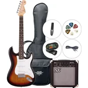 SX SE1 3-Tone Sunburst Električna kitara (Kot novo)