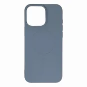 HURTEL Ohišje Liquid Silicone Case MagSafe za iPhone 16 Pro - svetlo sivo