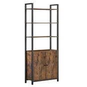 Songmics Knjižna omara 6 polic 24x60x1595 cm rjava