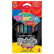 Colorino Coloino Metallic markerji 6 barv