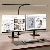 UPXNBOR LED namizna svetilka, 80 cm, zatemnitev, klempna