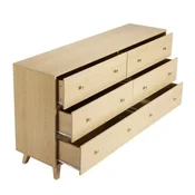 VEVOR Predalnik 6 predalov 399x1372x813 cm svetlo leseni