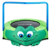 HyperMotion Otroški Trampolin Žabica z Ročajem za Domačo Vadbo - Nosilnost 50 kg, Penast Oprijem, Gumijasti Čepki, Tekstilna Zaščita