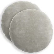 Vidaxl Prevleka za blazino 2 kos HEERLEN Svetlo siva Premer 60 cm