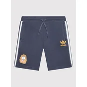 adidas Športne kratke hlače KEVIN LYONS HC9441 Mornarsko modra Regular Fit