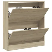 Vidaxl Omarica za čevlje sonoma hrast 80x21x87,5 cm inženirski les