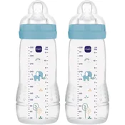 MAM Easy Active™ Baby Bottle steklenička za otroke 4m+ Blue 2x330 ml