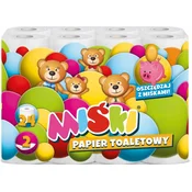 Toaletni papir 24R MIŚKI 2W MIX - 24 rolic