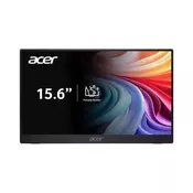 Acer Monitor FHD IPS, 15.6, Crni