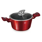 Lonec z marmorno neoprijemljivo površino Metallic Line Burgundy 20cm 55265