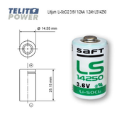 Saft litijum 1/2AA 3.6V 1200mAh LS14250 ( 0009 )