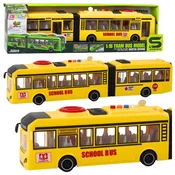 shumee Zgibni šolski avtobus odpira vrata, luči, zvoki, rumeni 1:16